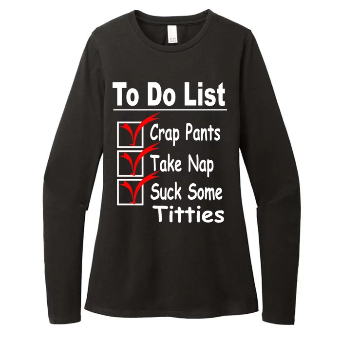 Funny To Do List Womens CVC Long Sleeve Shirt