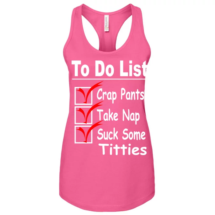 Funny To Do List Women's Racerback Tank