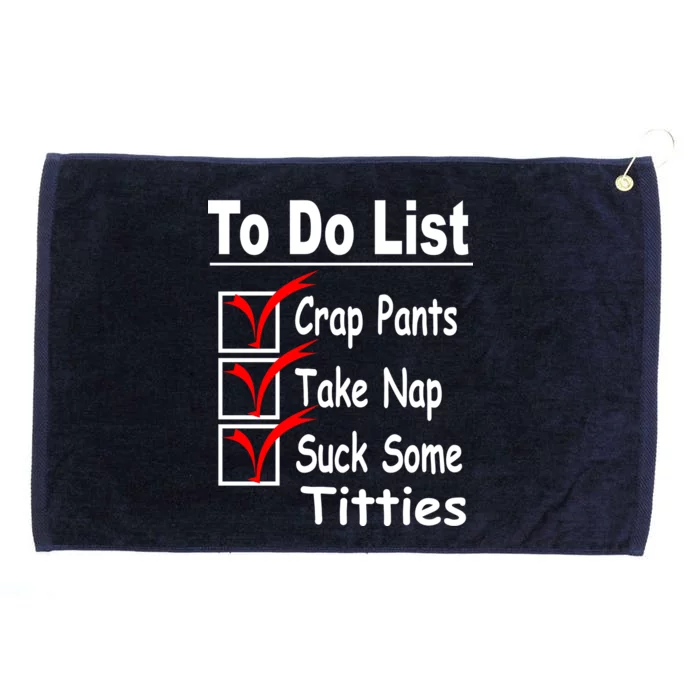 Funny To Do List Grommeted Golf Towel