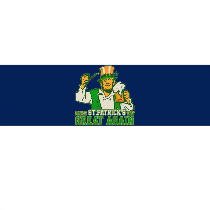 Funny Trump Make St Patrick's Day Great Again Bumper Sticker