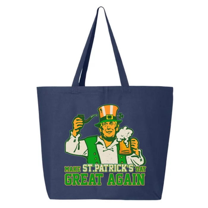 Funny Trump Make St Patrick's Day Great Again 25L Jumbo Tote