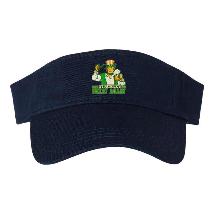 Funny Trump Make St Patrick's Day Great Again Valucap Bio-Washed Visor