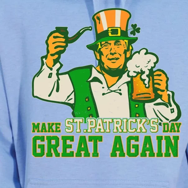 Funny Trump Make St Patrick's Day Great Again Unisex Surf Hoodie