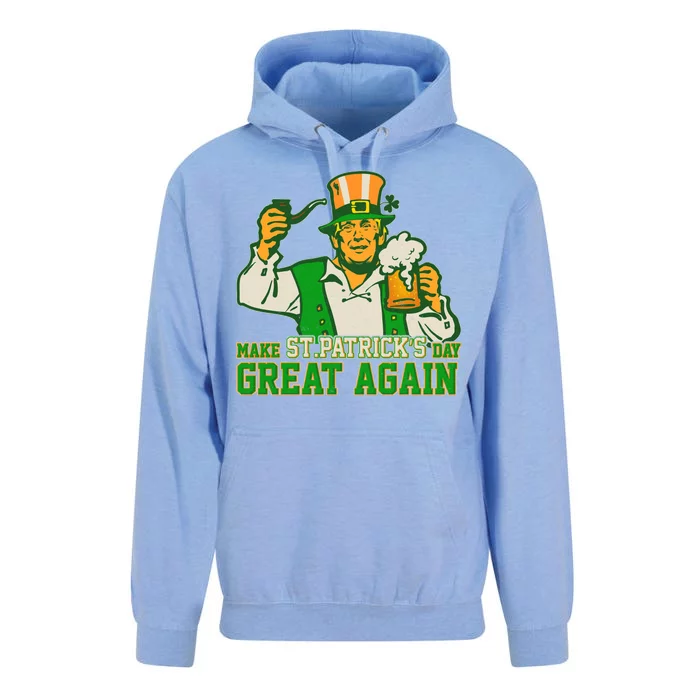 Funny Trump Make St Patrick's Day Great Again Unisex Surf Hoodie