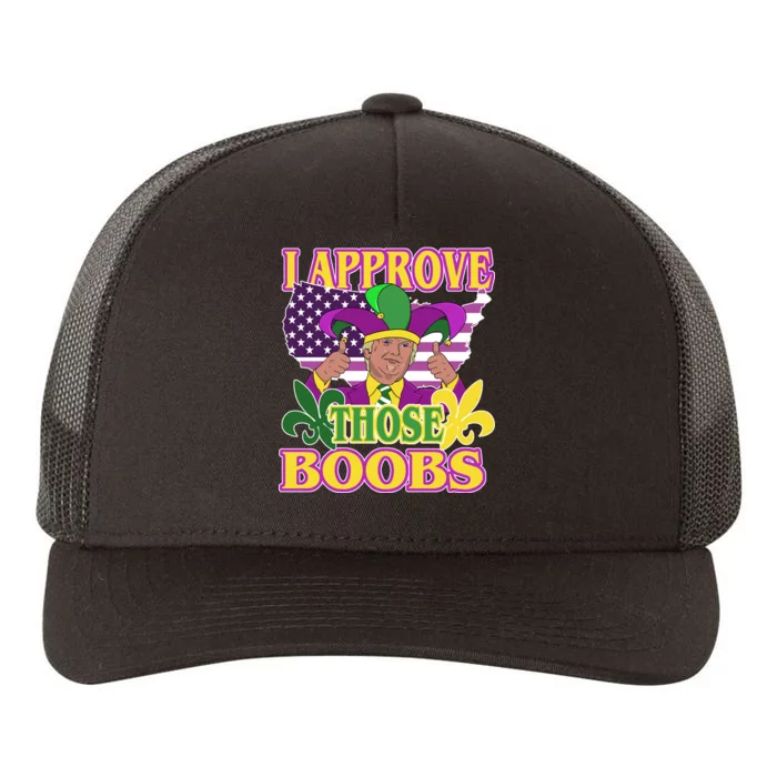 Funny Trump Mardi Gras Boobs Yupoong Adult 5-Panel Trucker Hat