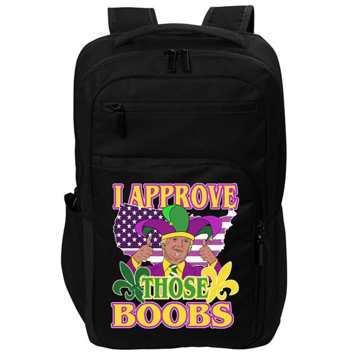 Funny Trump Mardi Gras Boobs Impact Tech Backpack