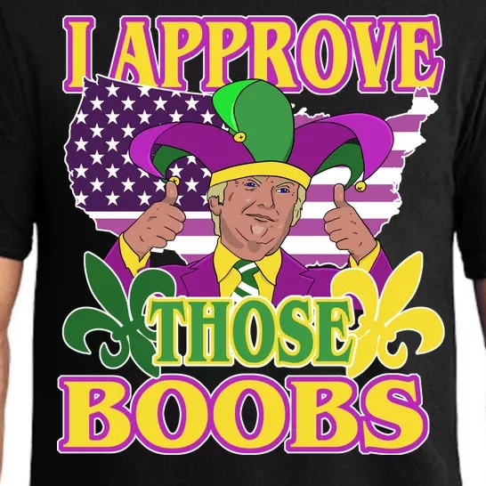 Funny Trump Mardi Gras Boobs Pajama Set