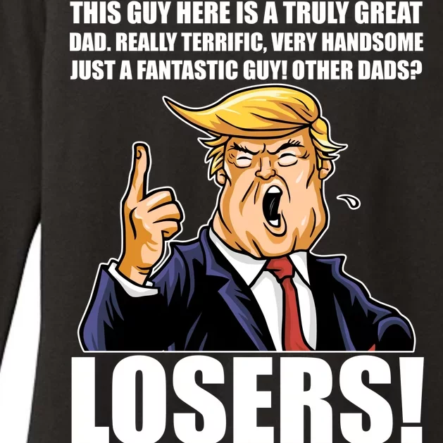 Funny Trump Really Terrific Very Handsome Father's Day Womens CVC Long Sleeve Shirt