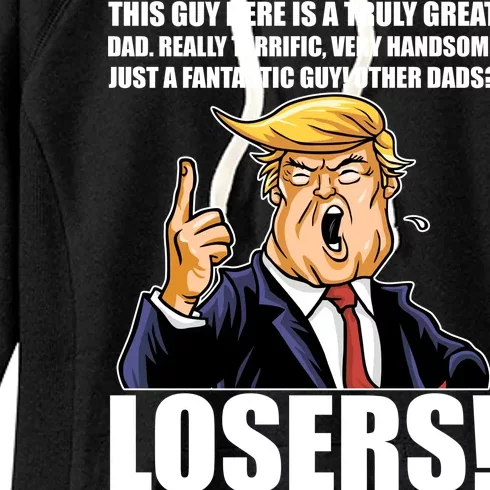 Funny Trump Really Terrific Very Handsome Father's Day Women's Fleece Hoodie