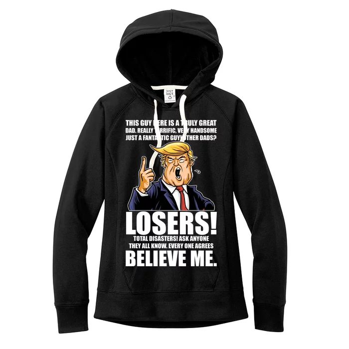 Funny Trump Really Terrific Very Handsome Father's Day Women's Fleece Hoodie