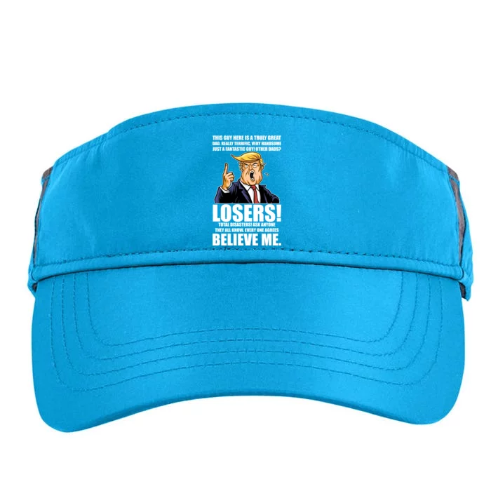 Funny Trump Really Terrific Very Handsome Father's Day Adult Drive Performance Visor