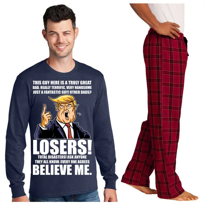 Funny Trump Really Terrific Very Handsome Father's Day Long Sleeve Pajama Set