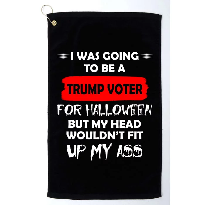 Funny Trump Voter Halloween Costume Platinum Collection Golf Towel