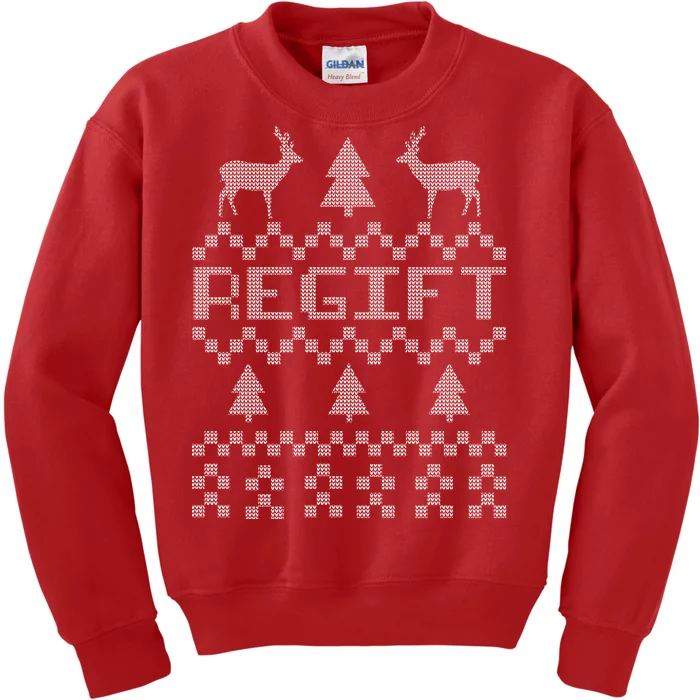 Funny Ugly Christmas Sweater Regift Kids Sweatshirt