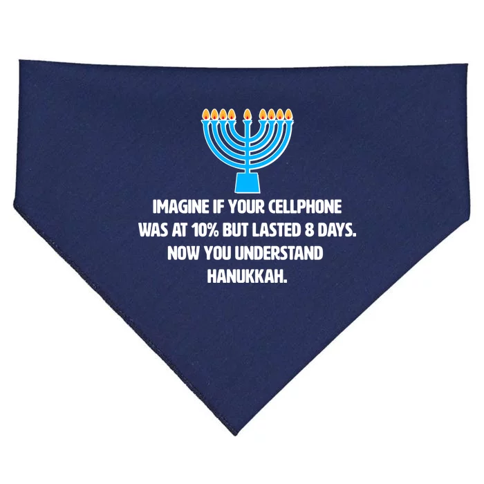 Funny Understanding Hanukkah USA-Made Doggie Bandana