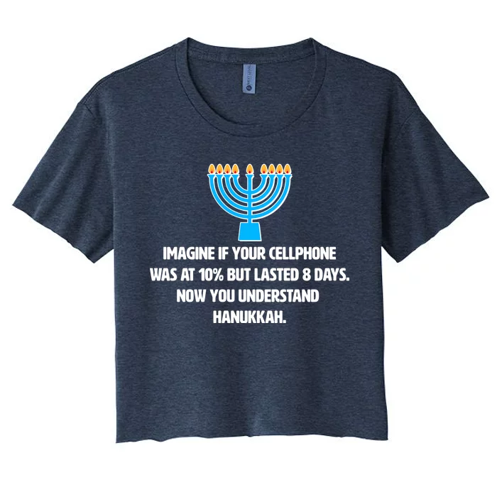 Funny Understanding Hanukkah Women's Crop Top Tee