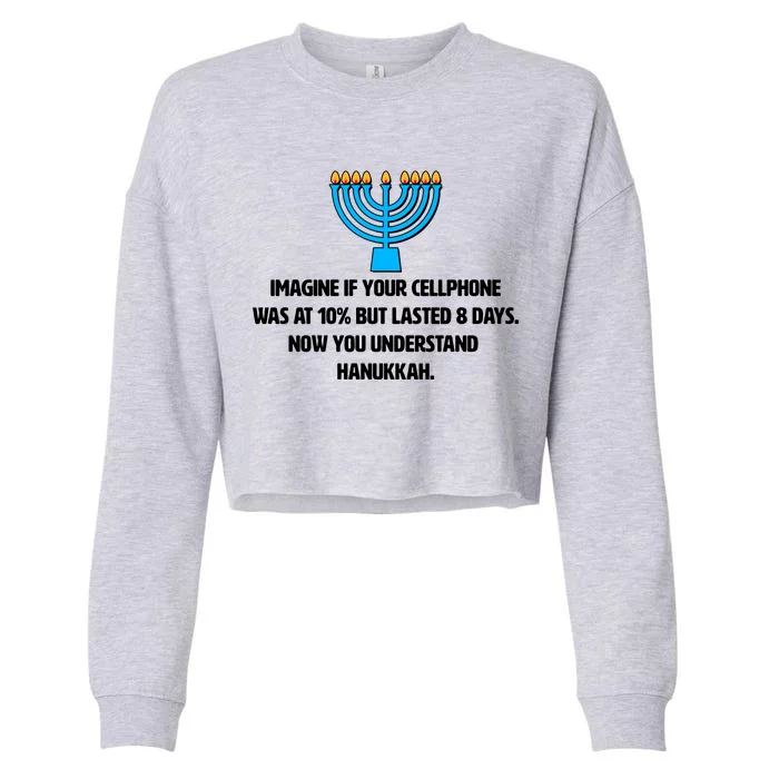 Funny Understanding Hanukkah Cropped Pullover Crew