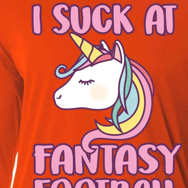 Funny Unicron I Suck At Fantasy Football Cooling Performance Long Sleeve Crew