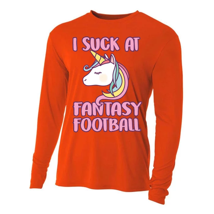 Funny Unicron I Suck At Fantasy Football Cooling Performance Long Sleeve Crew