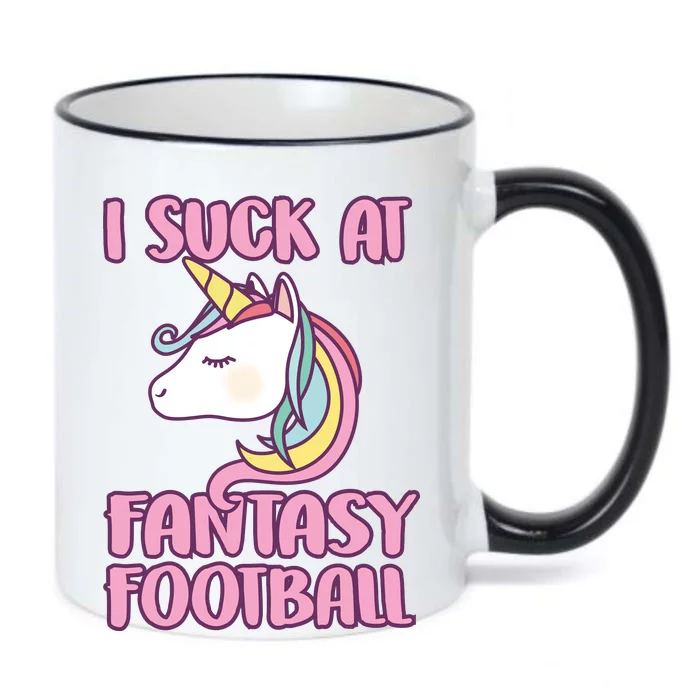 Funny Unicron I Suck At Fantasy Football Black Color Changing Mug