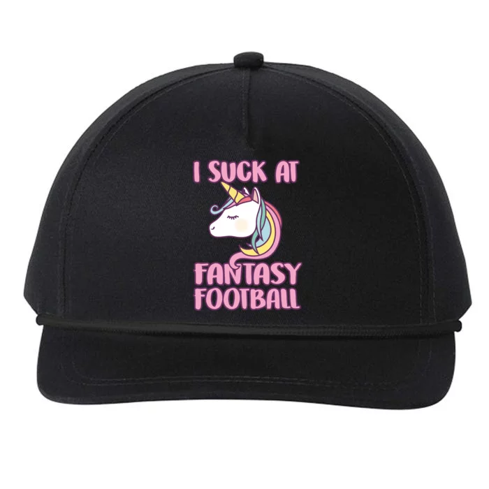 Funny Unicron I Suck At Fantasy Football Snapback Five-Panel Rope Hat