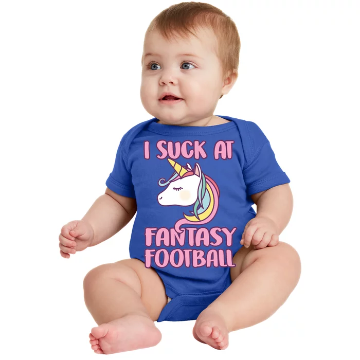 Funny Unicron I Suck At Fantasy Football Baby Bodysuit