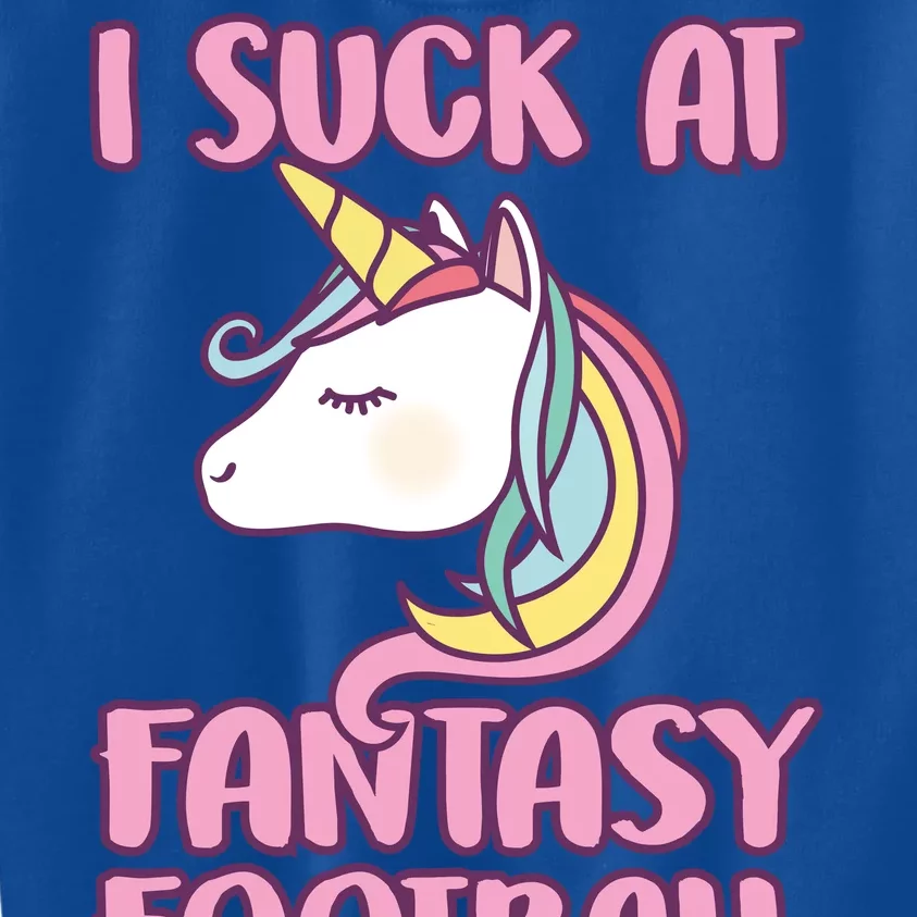 Funny Unicron I Suck At Fantasy Football Kids Sweatshirt