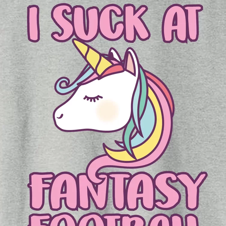 Funny Unicron I Suck At Fantasy Football Women's Crop Top Tee