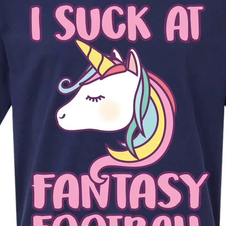 Funny Unicron I Suck At Fantasy Football Sueded Cloud Jersey T-Shirt