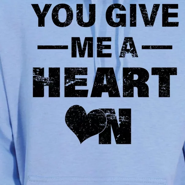 Funny Valentines Day Give Me A Heart On Unisex Surf Hoodie