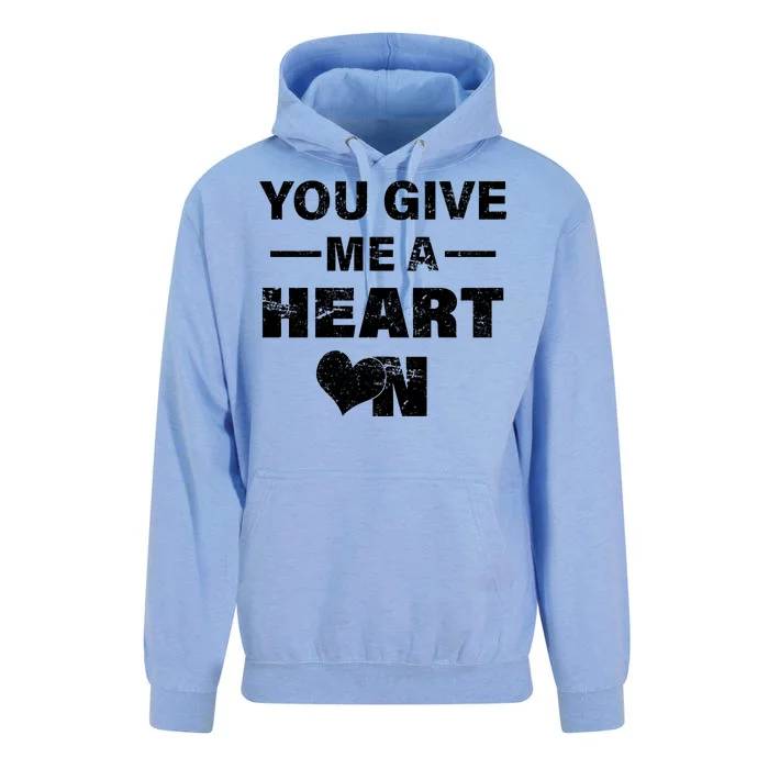 Funny Valentines Day Give Me A Heart On Unisex Surf Hoodie