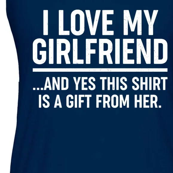 Funny Valentine's Day I Love My Girlfriend Ladies Essential Flowy Tank