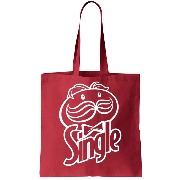 Funny Valentine's Day Single Chips Logo Tote Bag