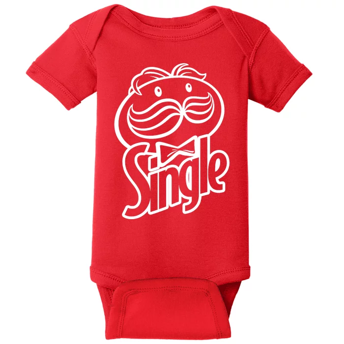 Funny Valentine's Day Single Chips Logo Baby Bodysuit