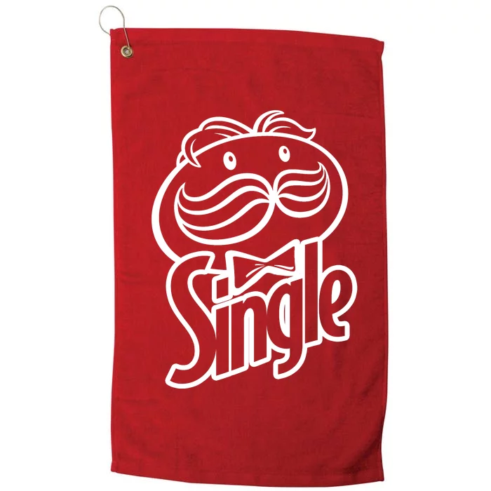 Funny Valentine's Day Single Chips Logo Platinum Collection Golf Towel