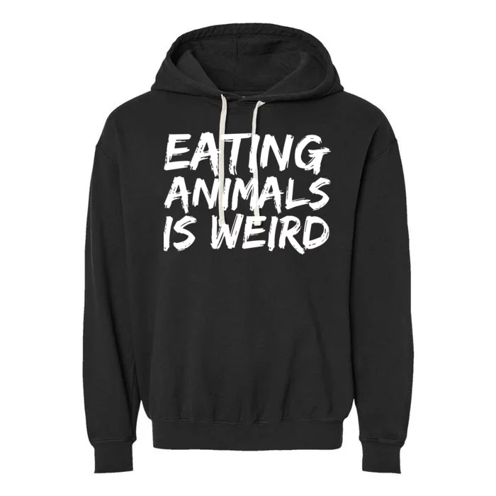 Funny Vegetarian Garment-Dyed Fleece Hoodie