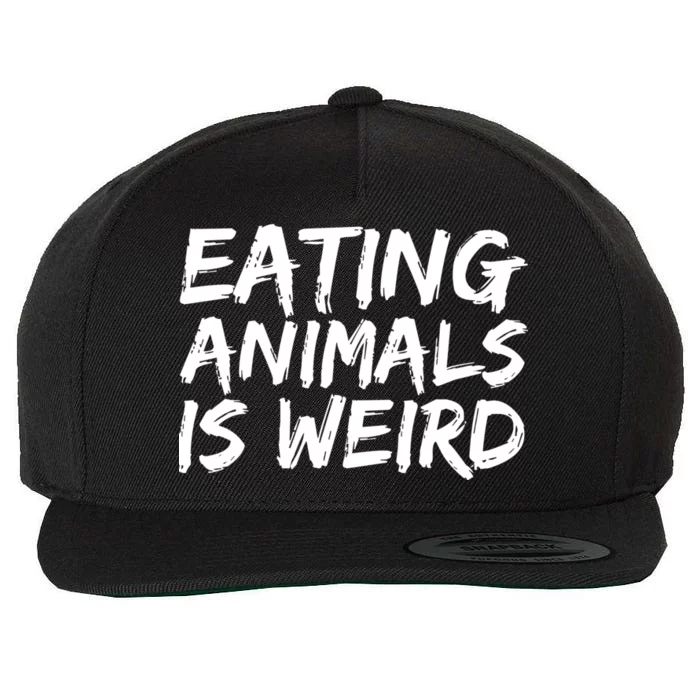 Funny Vegetarian Wool Snapback Cap