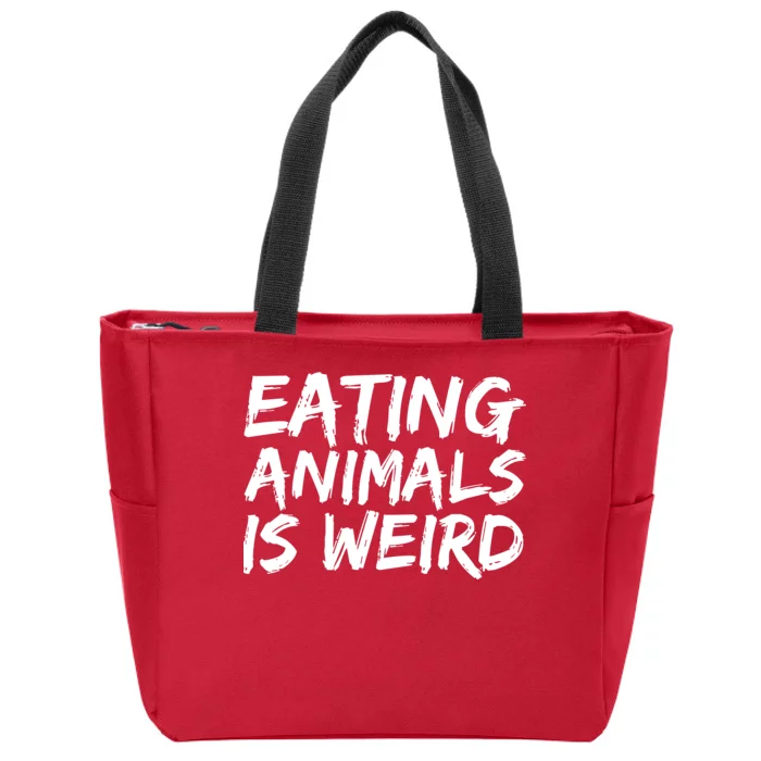 Funny Vegetarian Zip Tote Bag