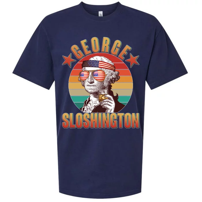 Funny Vintage George Sloshington Sueded Cloud Jersey T-Shirt