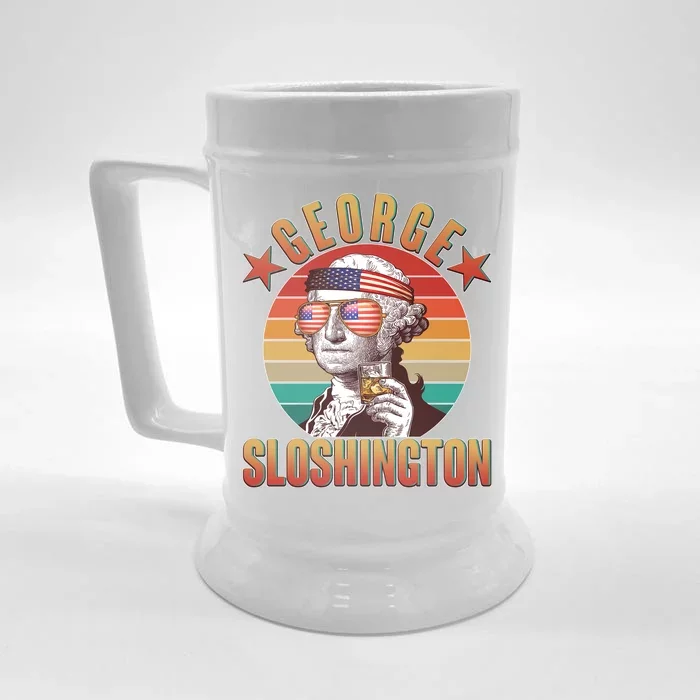 Funny Vintage George Sloshington Front & Back Beer Stein