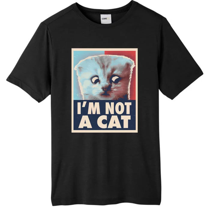 Funny Vintage I'm Not A Cat Zoom Lawyer Cat Meme ChromaSoft Performance T-Shirt