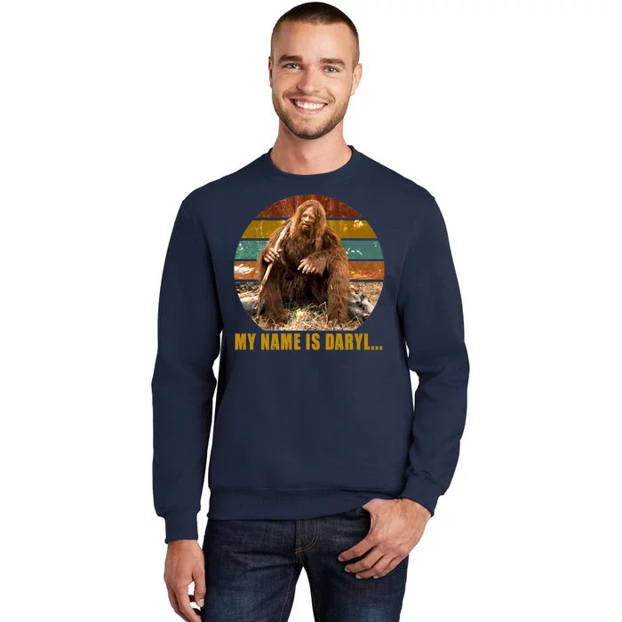 Funny Vintage My Name is Daryl Big Foot Sweatshirt