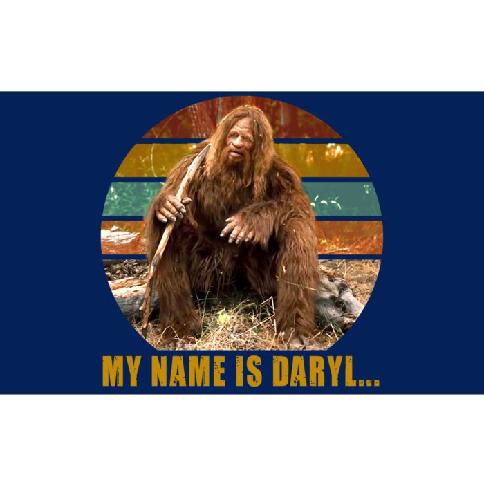 Funny Vintage My Name is Daryl Big Foot Bumper Sticker