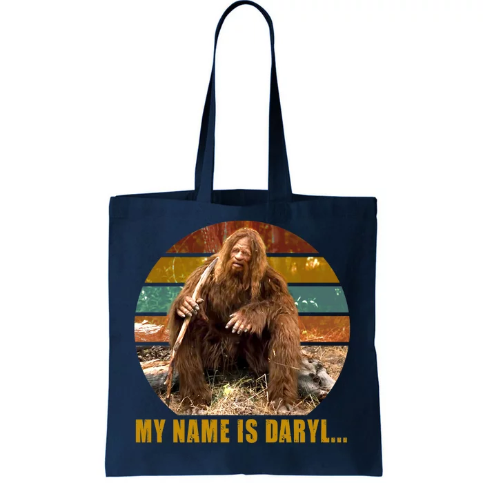 Funny Vintage My Name is Daryl Big Foot Tote Bag