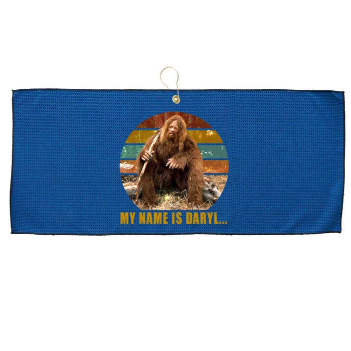 Funny Vintage My Name is Daryl Big Foot Large Microfiber Waffle Golf Towel