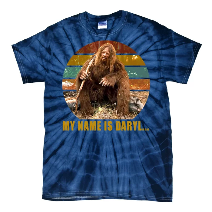 Funny Vintage My Name is Daryl Big Foot Tie-Dye T-Shirt