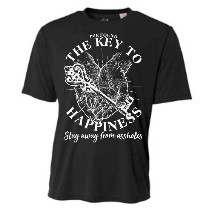 Funny Vintage The Key to Happiness Cooling Performance Crew T-Shirt