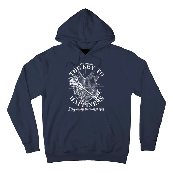 Funny Vintage The Key to Happiness Hoodie