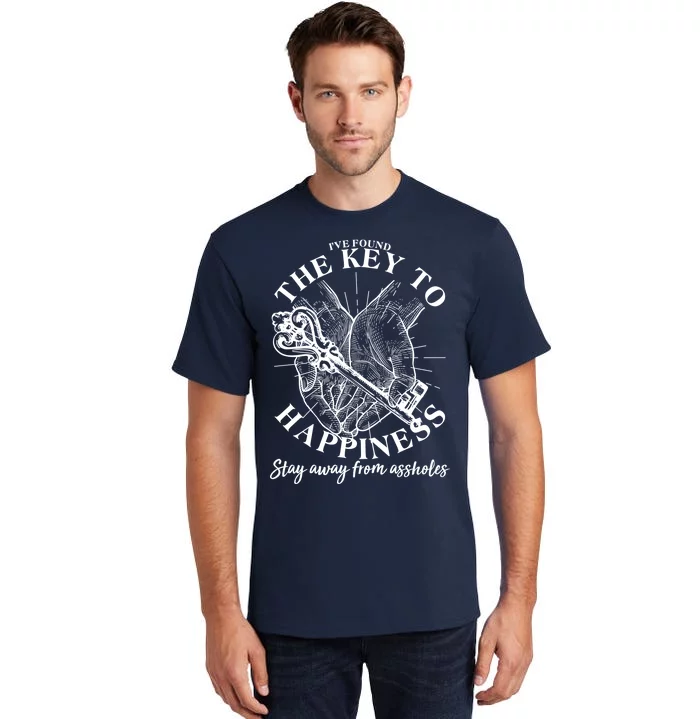 Funny Vintage The Key to Happiness Tall T-Shirt