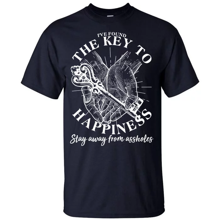 Funny Vintage The Key to Happiness Tall T-Shirt